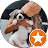 A girl holding a dog